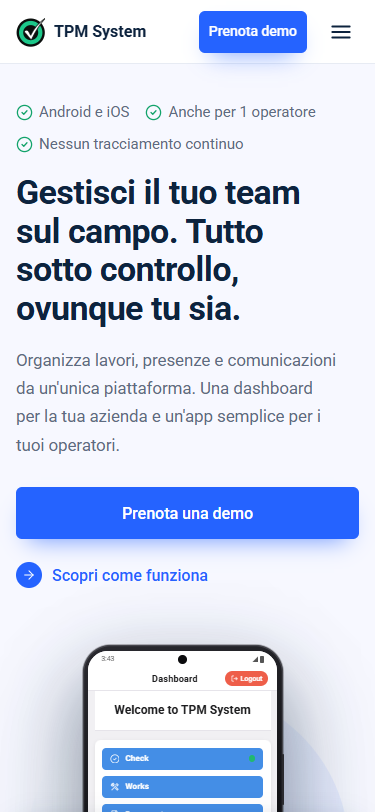 Concept E su smartphone, primo schermo